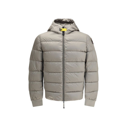 Gray Polyamide Full-Length Jacket