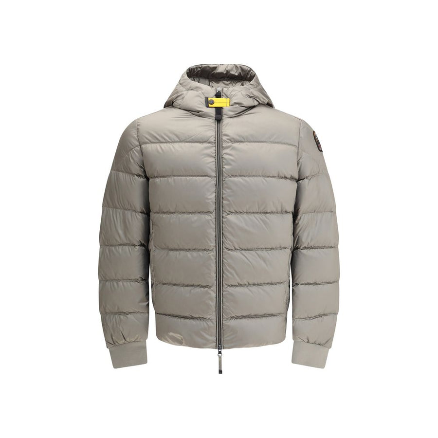 Gray Polyamide Full-Length Jacket