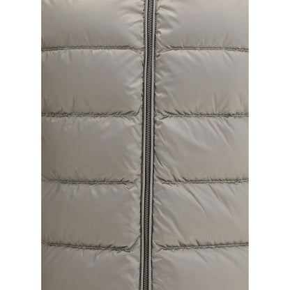 Gray Polyamide Full-Length Jacket