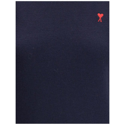 Blue Merino Wool Turtleneck