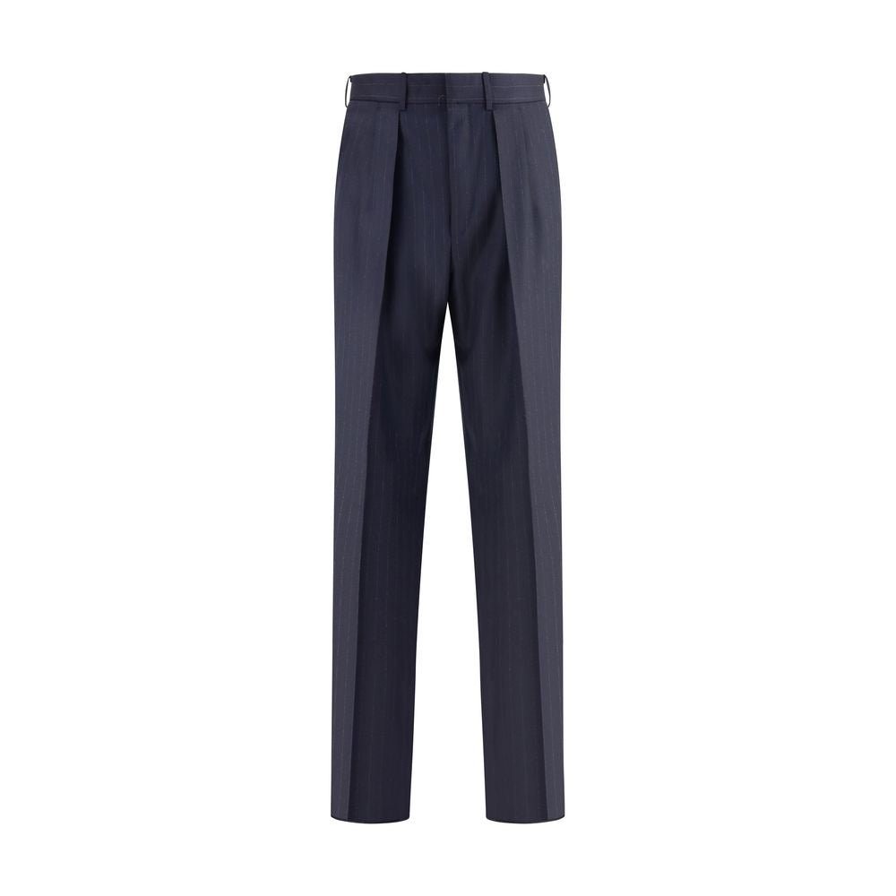 Blue Wool Dress Pants