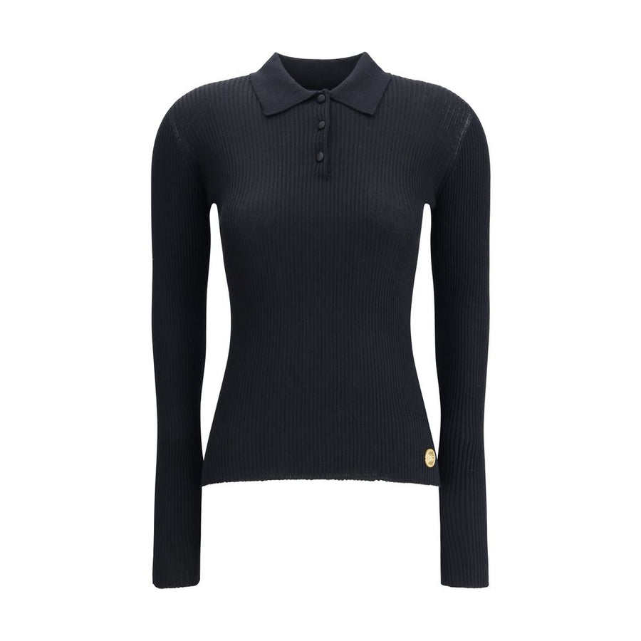 Black Cashmere Polo Shirt