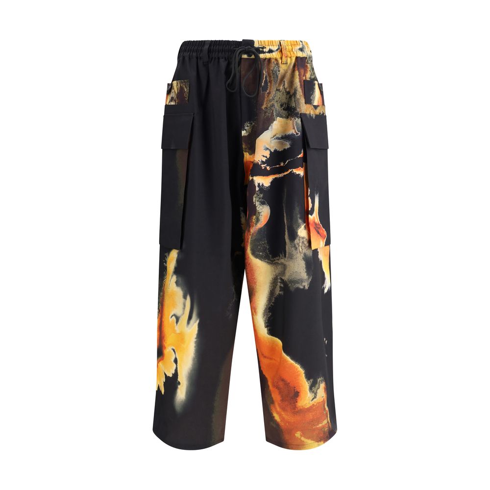 Multicolor Polyethylene Cargo Pants