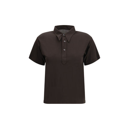 Brown Viscose Polo Shirt