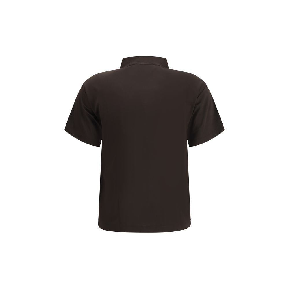 Brown Viscose Polo Shirt