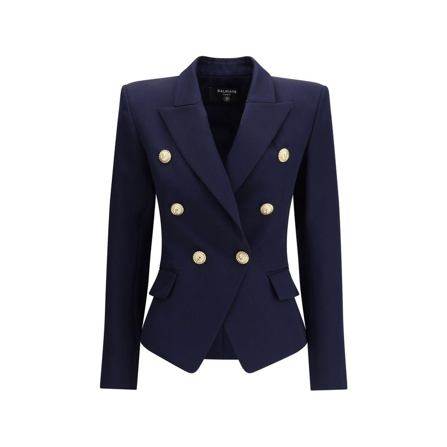 Blue Fleece Wool Blazer