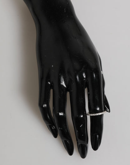 Sterling Silver 925 Band Pave CZ Crystal Eternity Ring