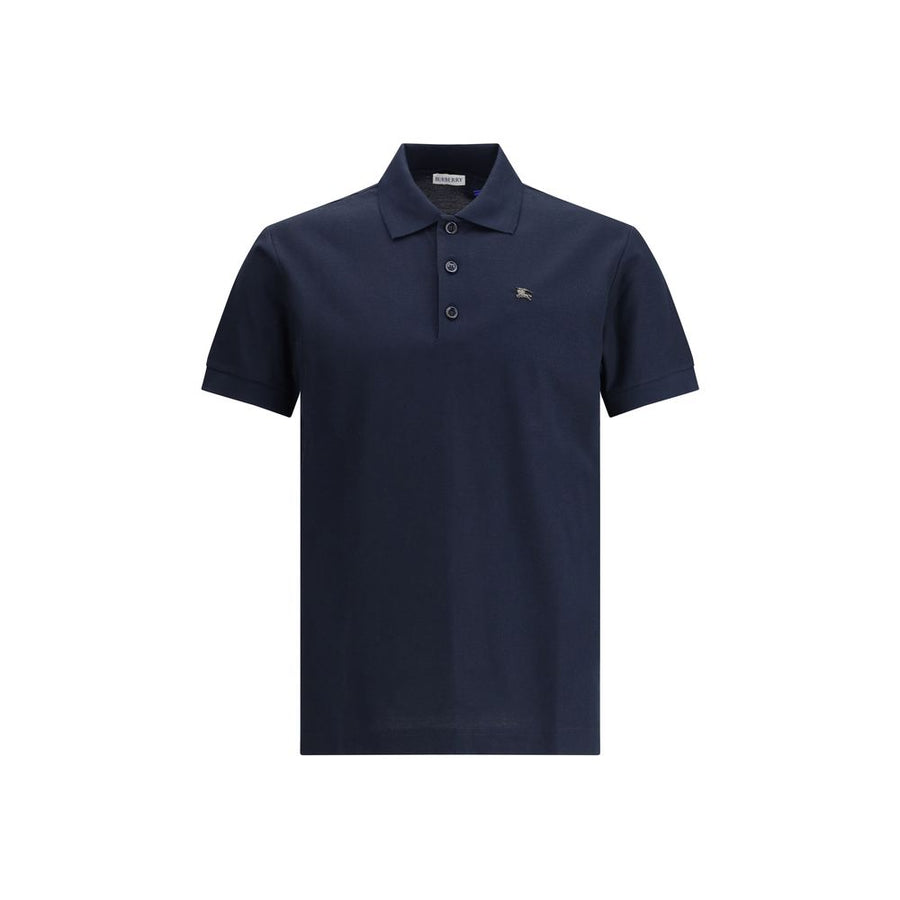 Blue Cotton Polo Shirt