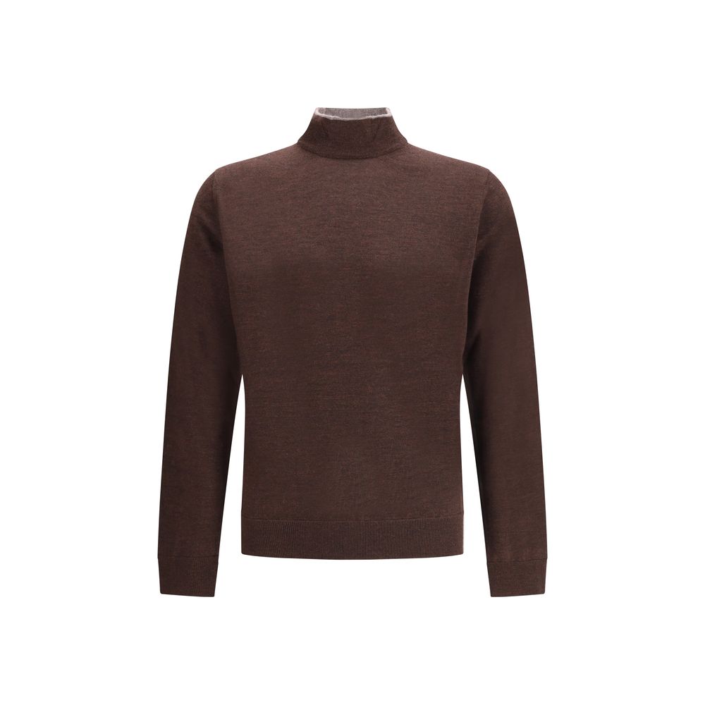 Brown Wool Turtleneck