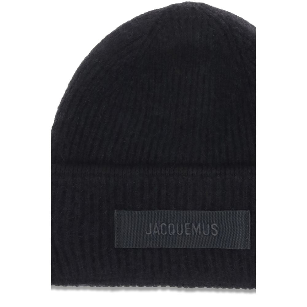 Black Alpaca Vicugna Pacos Beanie