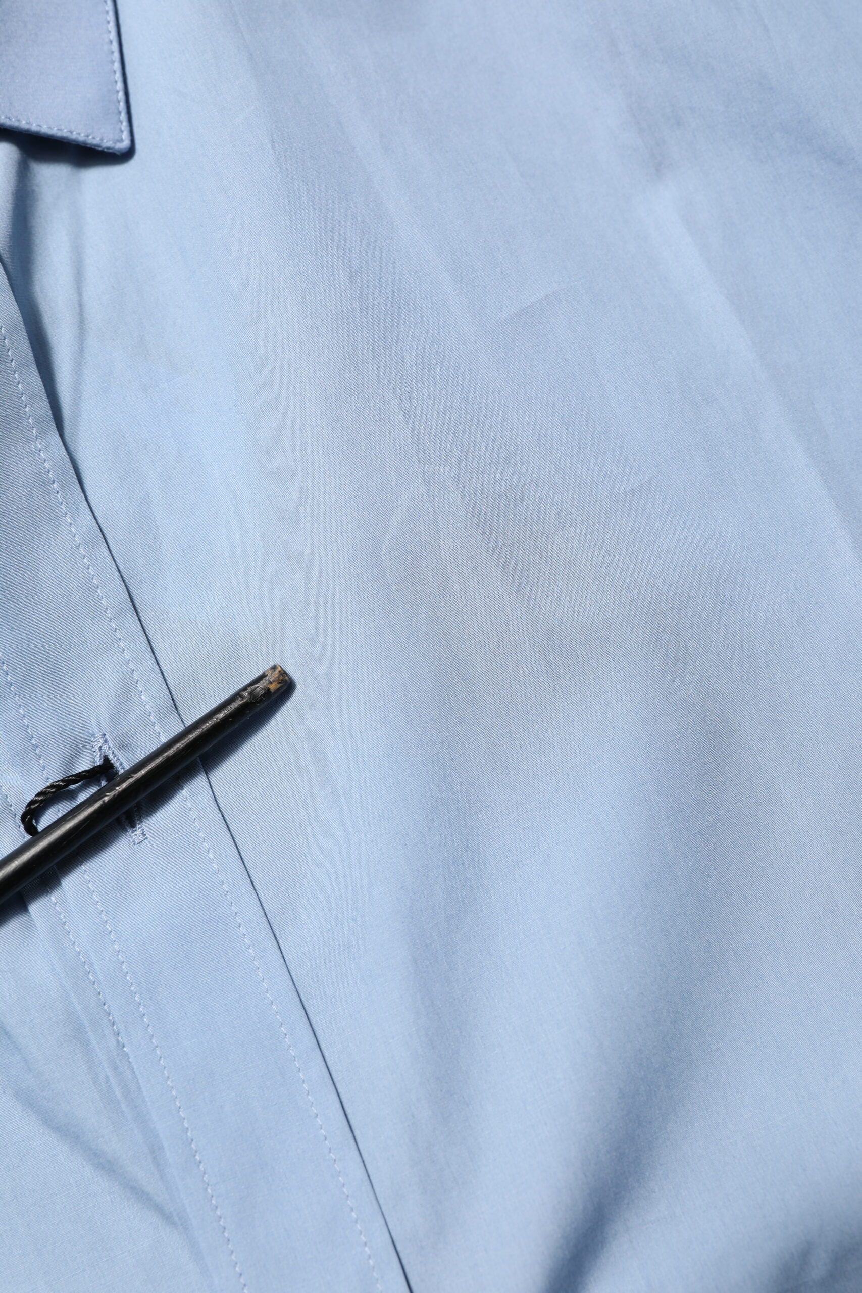 Blue Cotton Collared GOLD Formal Dress  Shirt