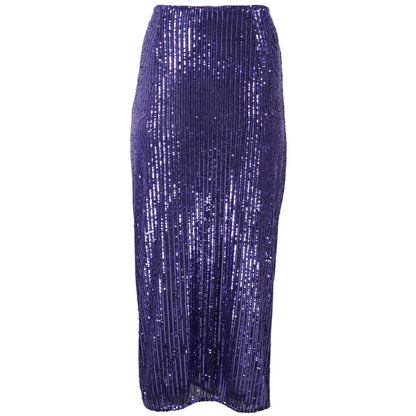 Purple Polyester Skirt