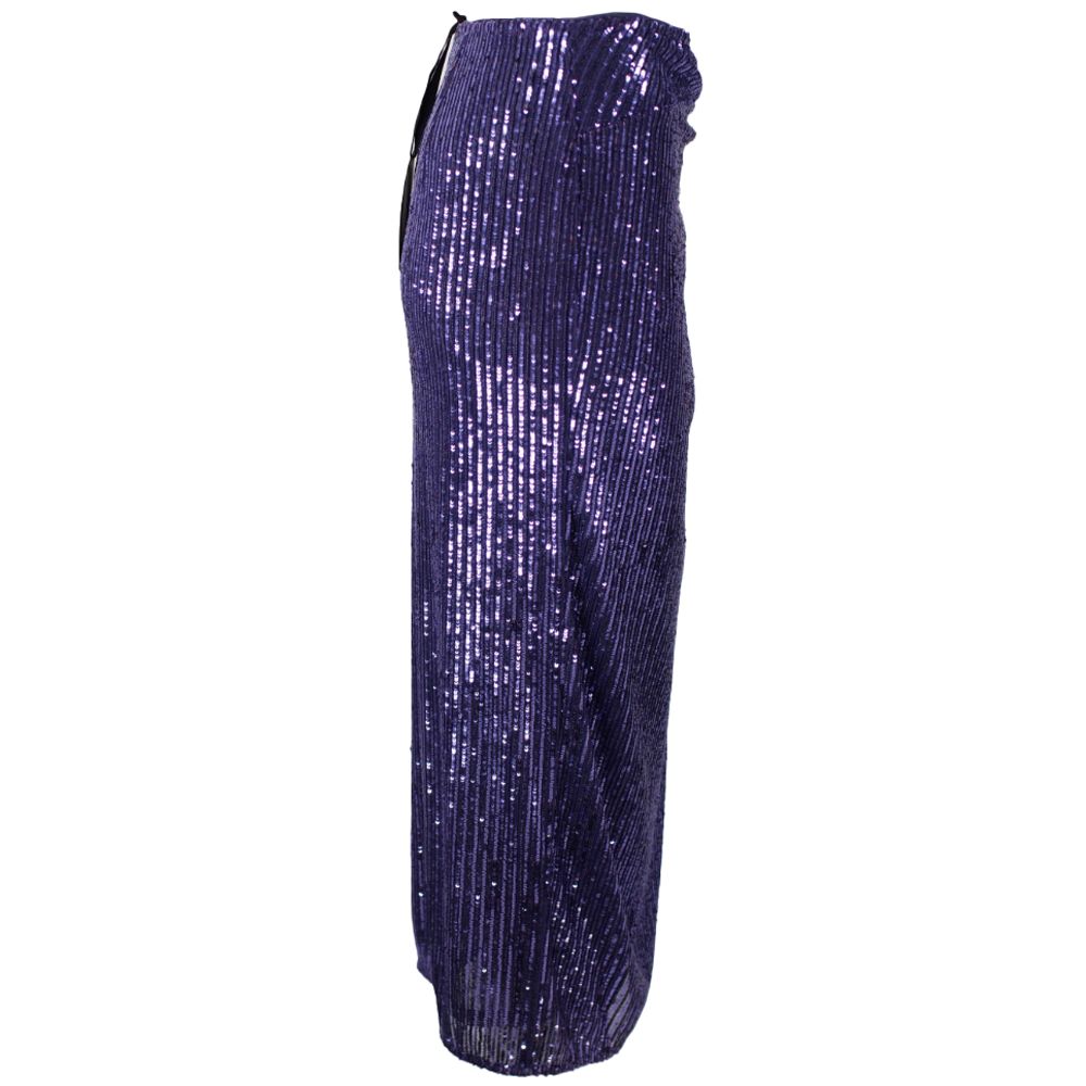 Purple Polyester Skirt