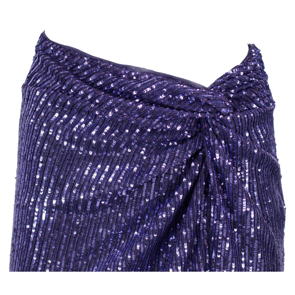 Purple Polyester Skirt