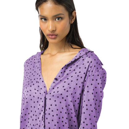 Purple Polyester Shirt