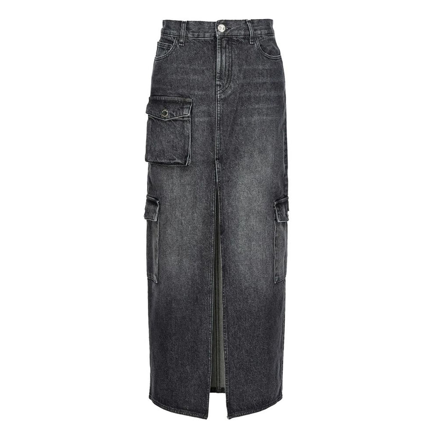 Black Cotton Skirt