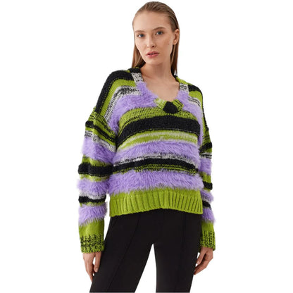Purple Marabou Sweater