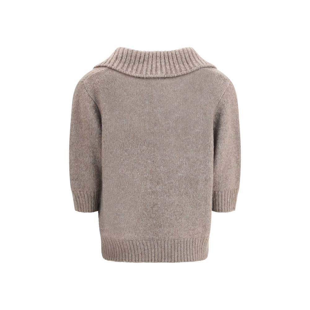 Beige Cashmere Sweatshirt