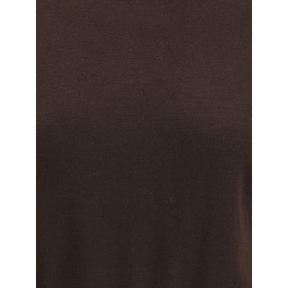 Brown Merino Wool Top