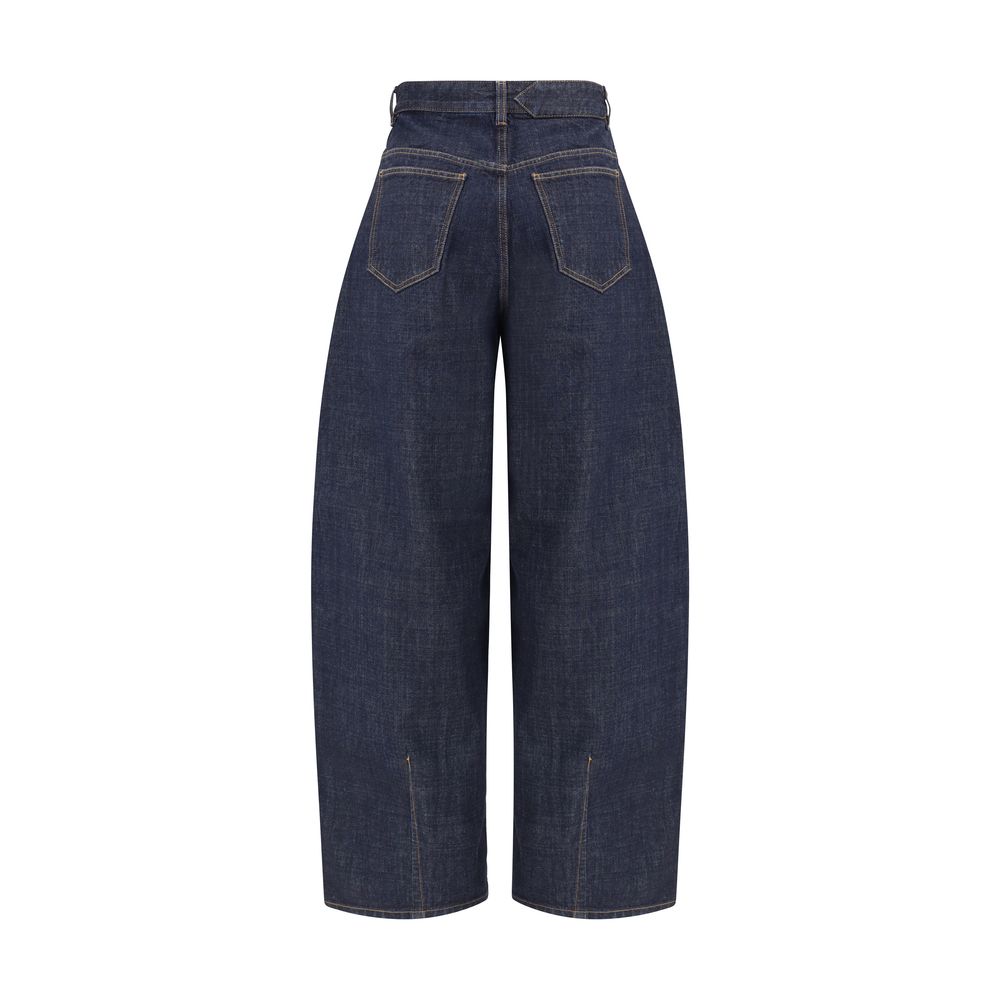 Blue Cotton Relaxed Fit Jeans