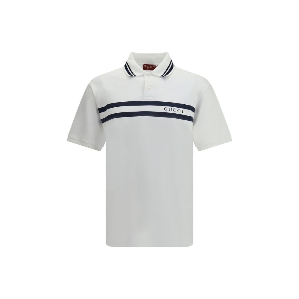 White Cotton Polo Shirt