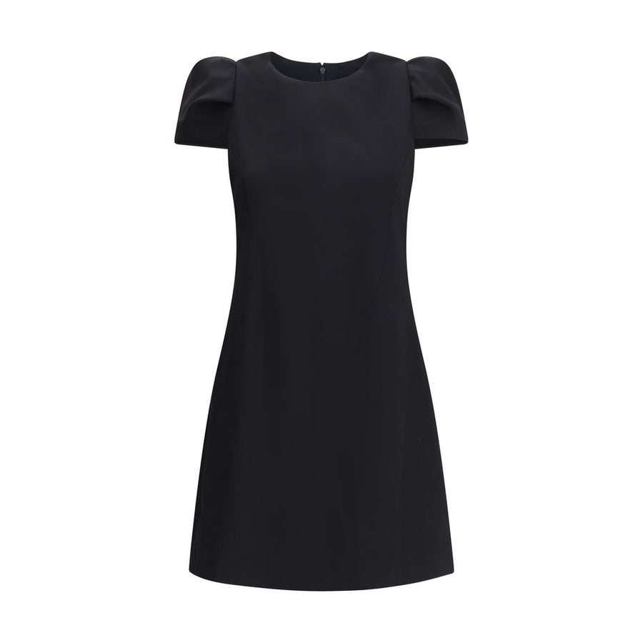Black Wool Casual Dress