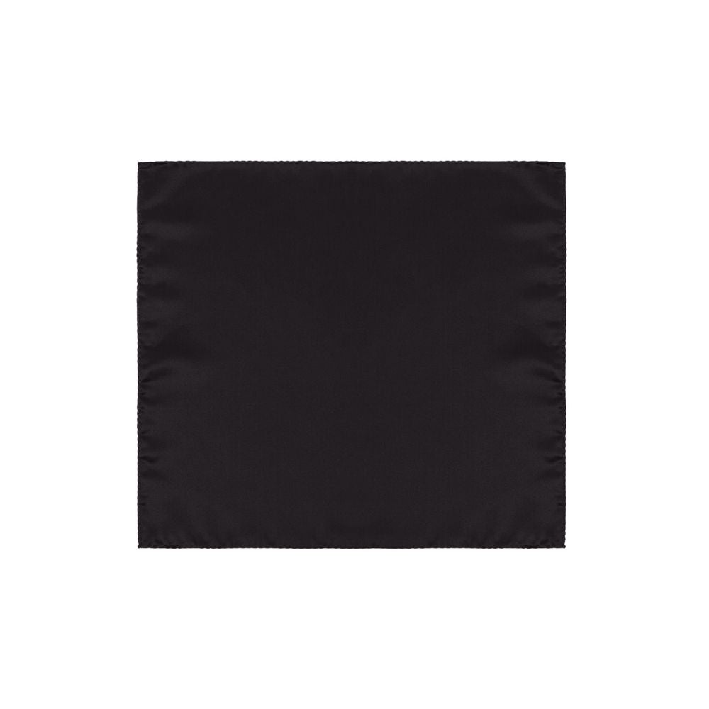 Black Silk Pocket Square