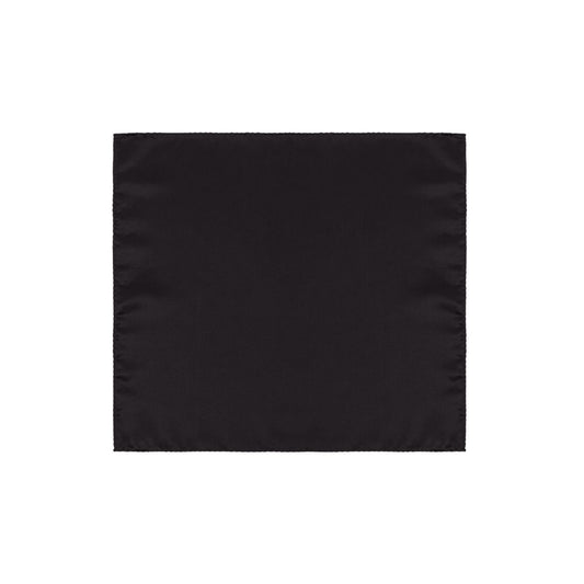 Black Silk Pocket Square