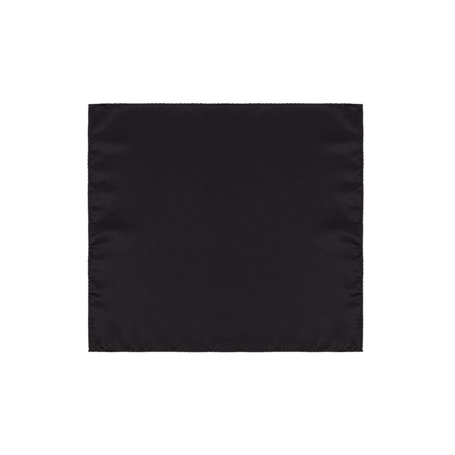 Black Silk Pocket Square