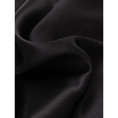Black Silk Pocket Square