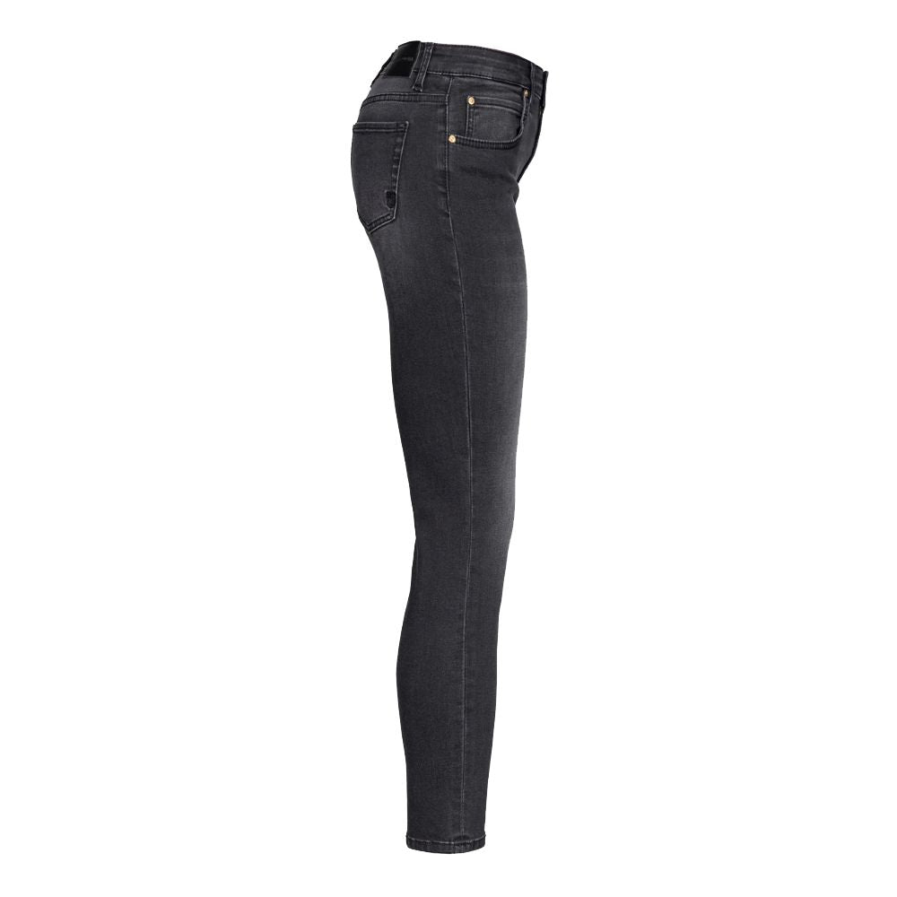 Black Cotton Women Jeans