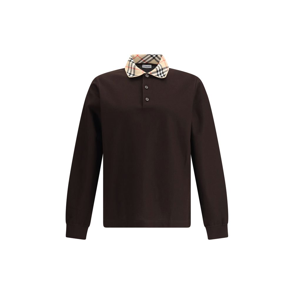 Brown Cotton Polo Shirt
