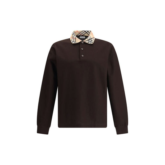 Brown Cotton Polo Shirt