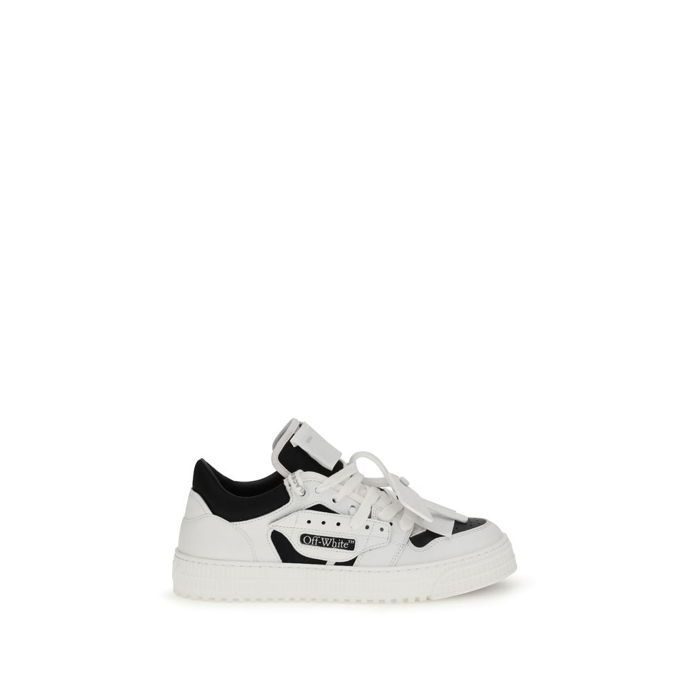 White Leather Low Top Sneakers