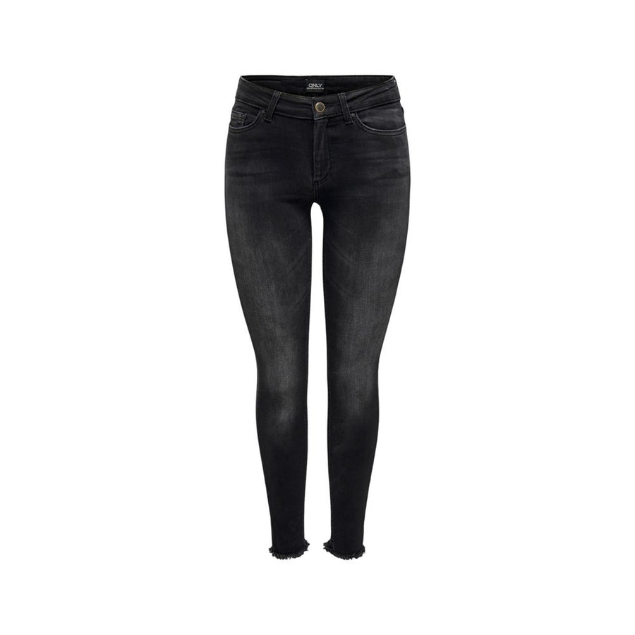 Black Cotton Skinny Jean
