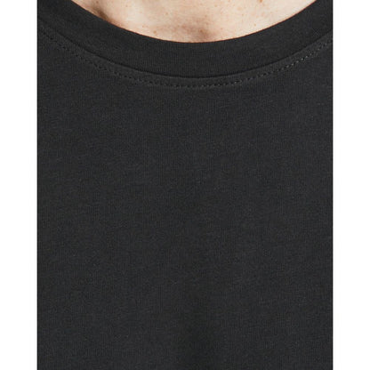 Black Cotton Long Sleeve T-Shirt