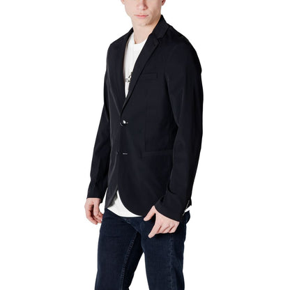 Black Cotton Blazer