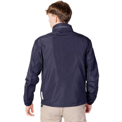 Blue Polyester Shell Jacket