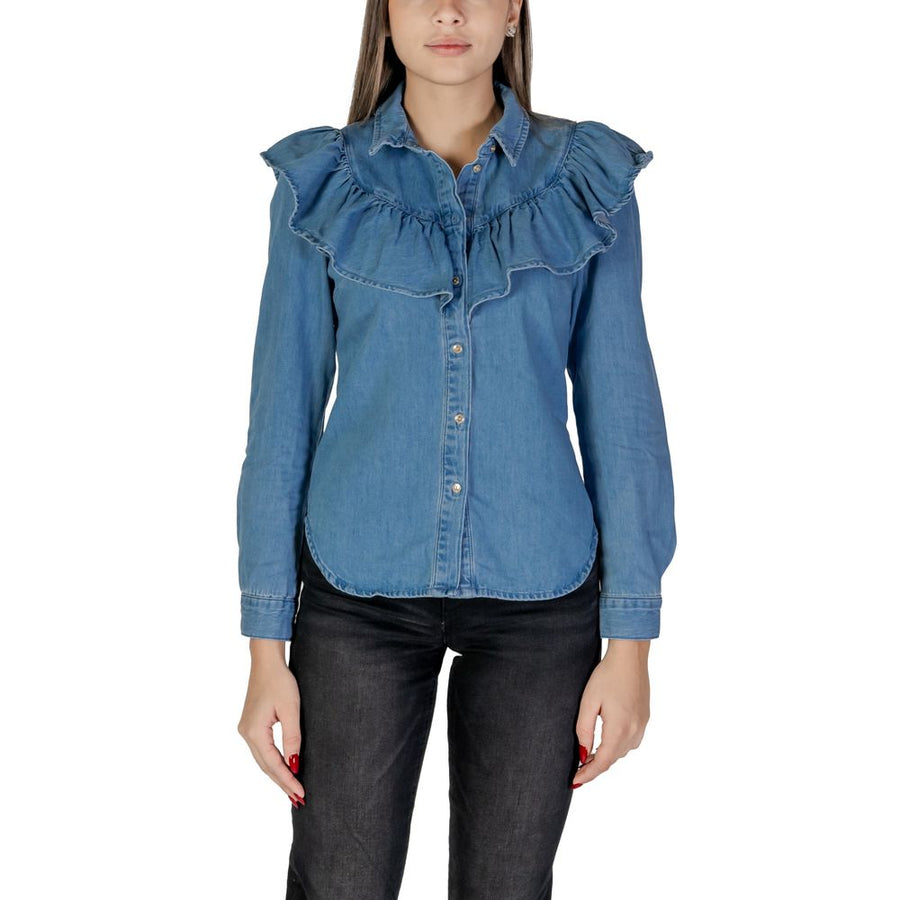 Blue Cotton Blouse