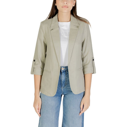Green Linen Blazer
