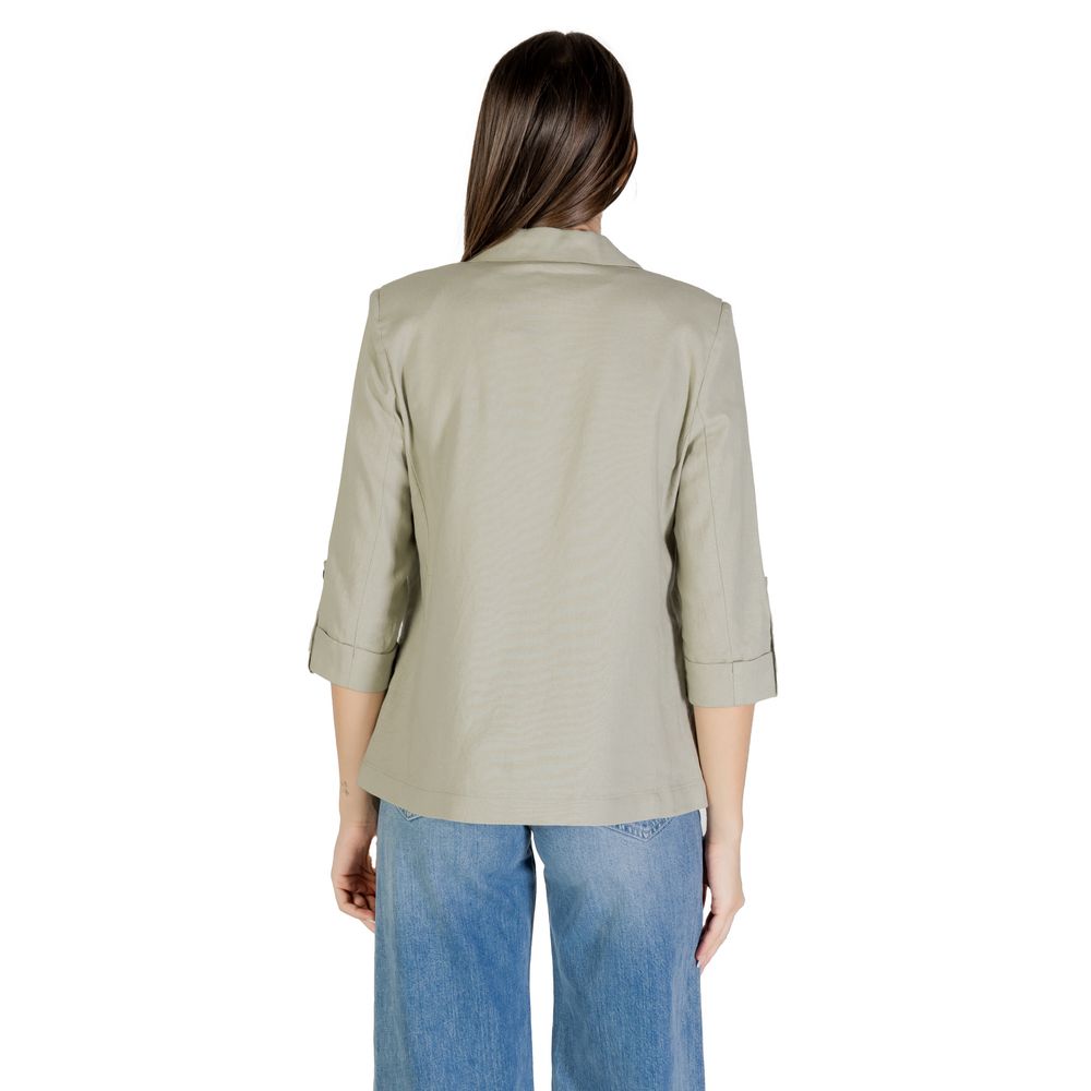 Green Linen Blazer