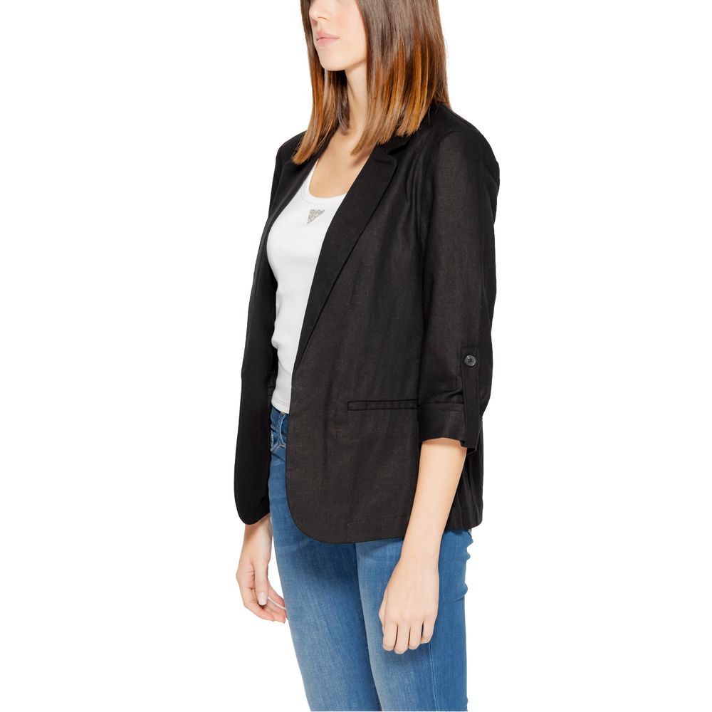 Black Linen Blazer