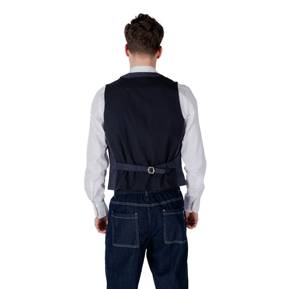 Blue Cotton Waistcoat