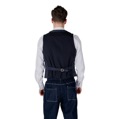 Blue Cotton Waistcoat