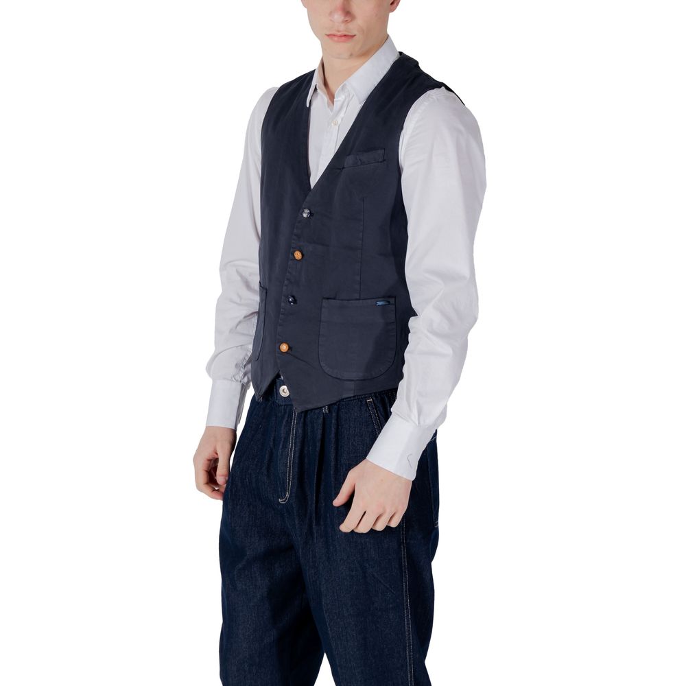 Blue Cotton Waistcoat