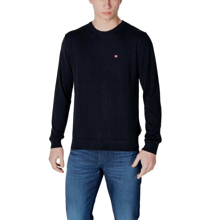 Black Cotton Sweatshirt