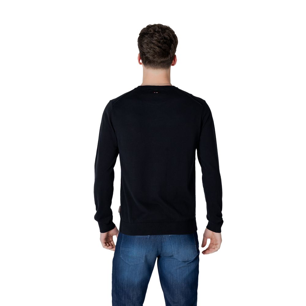 Black Cotton Sweatshirt