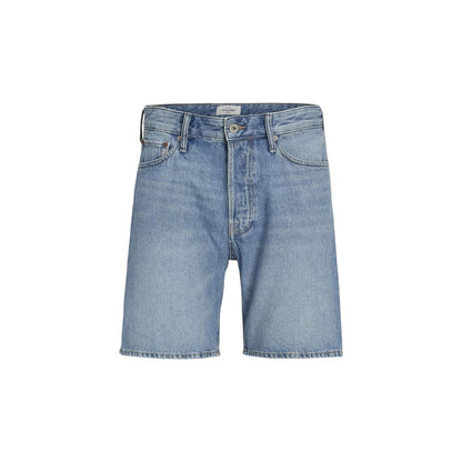 Blue Cotton Bermuda Shorts