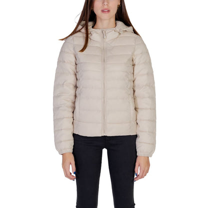 Beige Nylon Shell Jacket