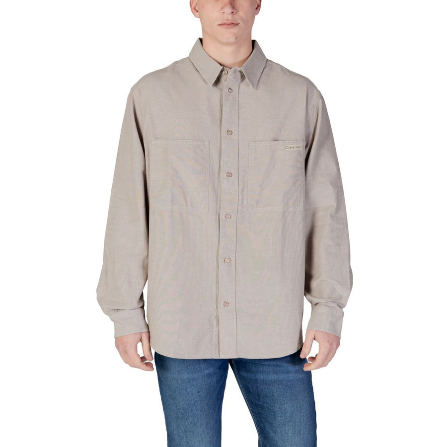 Beige Recycled Cotton Shirt
